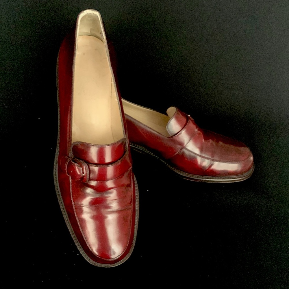Vintage JOAN & DAVID Buckle Higher Heel Loafers
